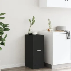 Kasten & Opbergmeubelen*vidaXL Apothekerskast 30x41x77,5 cm bewerkt hout Zwart