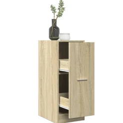 Kasten & Opbergmeubelen*vidaXL Apothekerskast 30x41x77,5 cm bewerkt hout kleurig Sonoma eiken