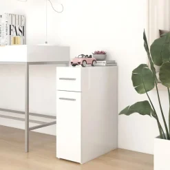 Kasten & Opbergmeubelen*vidaXL Apothekerskast 20x45,5x60 cm bewerkt hout Wit