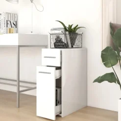 Kasten & Opbergmeubelen*vidaXL Apothekerskast 20x45,5x60 cm bewerkt hout Wit