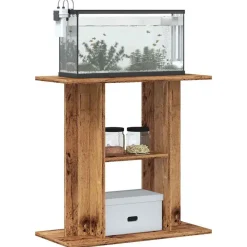 Huisdierbenodigdheden*vidaXL Aquariumstandaard 60x30x60 cm Bewerkt Hout Oud hout