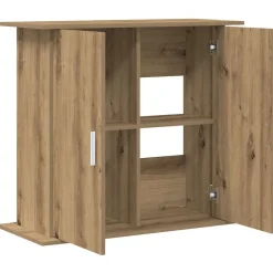Huisdierbenodigdheden*vidaXL Aquariumstandaard Artisan Eikenhout 81x36x73 cm Bewerkt Hout artisanaal eikenkleurig