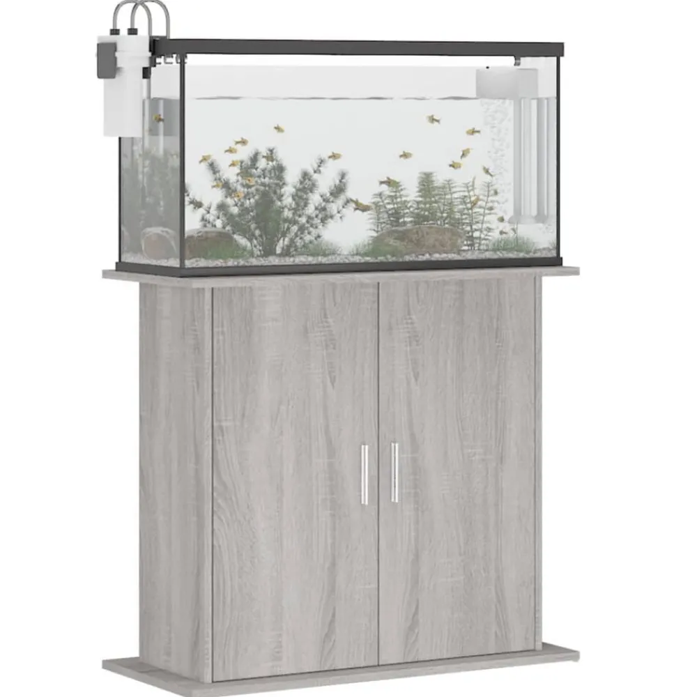Aquariumstandaard 81x36x73 cm bewerkt hout eiken>vidaXL Outlet