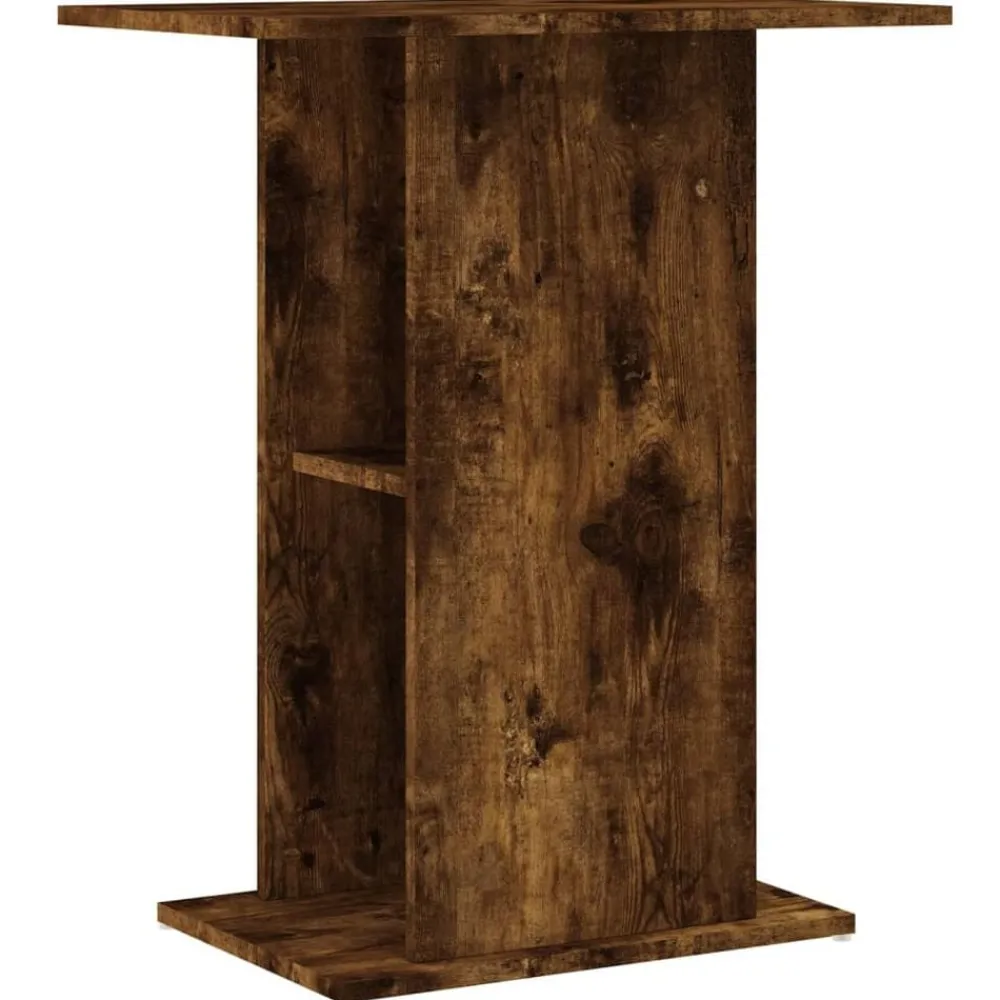Huisdierbenodigdheden*vidaXL Aquariumstandaard 60,5x36x72,5 cm bewerkt hout Gerookt eiken