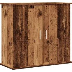 Huisdierbenodigdheden*vidaXL Aquariumstandaard 81x36x73 cm bewerkt hout kleurig Oud hout