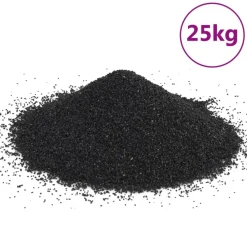 Aquariumzand 25 kg 0,2-2 mm zwart>vidaXL New