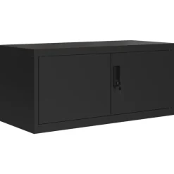 Kasten & Opbergmeubelen*vidaXL Archiefkast 90x40x110 cm staal Zwart