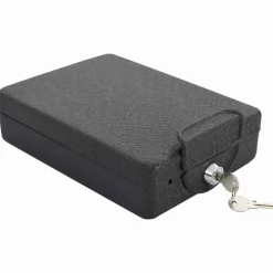 Bedrijfs- & Woonhuisbeveiliging*vidaXL Auto Safe met slot Zwart 22 x 16 x 7 cm Staal