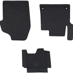 Voertuigonderdelen & -Accessoires*vidaXL Autobodemmat 3 pcs Zwart Rubber