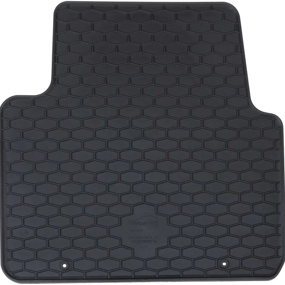 Voertuigonderdelen & -Accessoires*vidaXL Autobodemmat 4 pcs Zwart Rubber