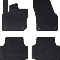 Voertuigonderdelen & -Accessoires*vidaXL Autobodemmat 4 pcs Zwart geschikt voor VW TIGUAN TDI 2024-