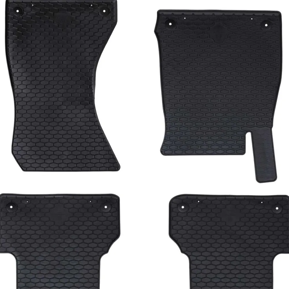 Autobodemmat 4 pcs Zwart geschikt voor Audi A4 B9 2015-2024>vidaXL Discount