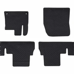 Voertuigonderdelen & -Accessoires*vidaXL Autobodemmat 4 pcs Zwart Rubber
