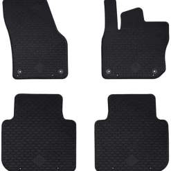 Autobodemmat 4 pcs Zwart geschikt voor Škoda KODIAQ TDI 2024->vidaXL Clearance