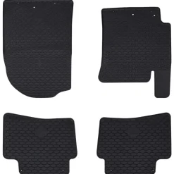 Voertuigonderdelen & -Accessoires*vidaXL Autobodemmat 4 pcs Zwart geschikt voor Kia RIO, STONIC 2017-