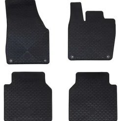 Voertuigonderdelen & -Accessoires*vidaXL Autobodemmat 4 pcs Zwart geschikt voor VW ID.7 2023- Rubber