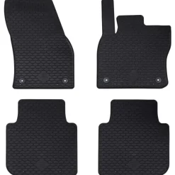 Autobodemmat 4 pcs Zwart geschikt voor Škoda KODIAQ 2017-2023>vidaXL New
