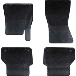 Voertuigonderdelen & -Accessoires*vidaXL Autobodemmat 4 pcs Zwart Rubber
