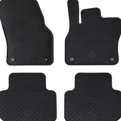 Autobodemmat 4 pcs Zwart Geschikt voor Audi Q3 2019-2025 Rubber>vidaXL Online