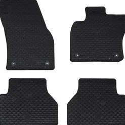 Autobodemmat 4 pcs Zwart Geschikt voor VW CADDY 2020- Rubber>vidaXL New