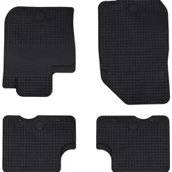 Voertuigonderdelen & -Accessoires*vidaXL Autobodemmat 4 pcs Zwart geschikt voor DACIA DUSTER 2010-2017