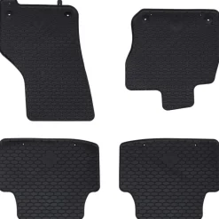 Voertuigonderdelen & -Accessoires*vidaXL Autobodemmat 4 pcs Zwart geschikt voor LEON eTSI MHEV 2020-