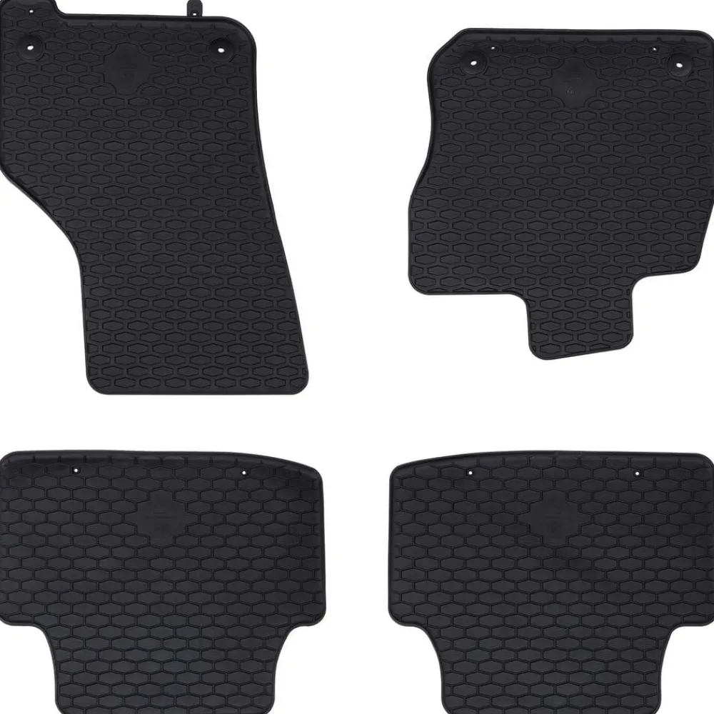 Voertuigonderdelen & -Accessoires*vidaXL Autobodemmat 4 pcs Zwart geschikt voor LEON eTSI MHEV 2020-