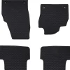 Voertuigonderdelen & -Accessoires*vidaXL Autobodemmat 4 pcs Zwart geschikt voor VW POLO 2021- Rubber