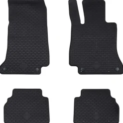 Voertuigonderdelen & -Accessoires*vidaXL Autobodemmat 4 pcs Zwart Rubber