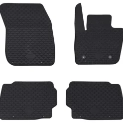 Voertuigonderdelen & -Accessoires*vidaXL Autobodemmat 4 pcs Zwart geschikt voor Ford MONDEO 2014- Rubber