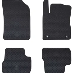 Autobodemmat 4 pcs Zwart geschikt voor C3 2017-2024 Rubber>vidaXL