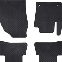 Voertuigonderdelen & -Accessoires*vidaXL Autobodemmat 4 pcs Zwart Rubber