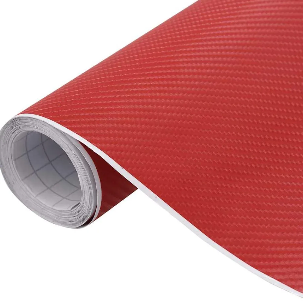 Voertuigonderdelen & -Accessoires*vidaXL Autofolie 4D 100x150 cm Rood