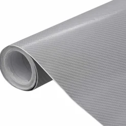 Voertuigonderdelen & -Accessoires*vidaXL Autofolie 4D 100x150 cm kleurig Zilver