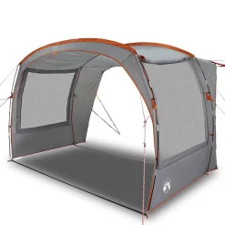 Buitensport*vidaXL Autotent waterdicht Grijs en oranje