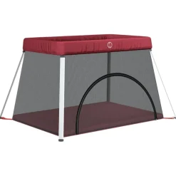 Babyspeelgoed*vidaXL Babybox met matras linnen Rood