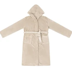 Kleding & Accessoires*vidaXL Badjas Hoodie s Flanel Beige