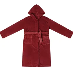 Badjas Hoodie Bordeaux Rood s Flanel>vidaXL Online