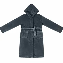 Kleding & Accessoires*vidaXL Badjas Hoodie s Flanel Marineblauw