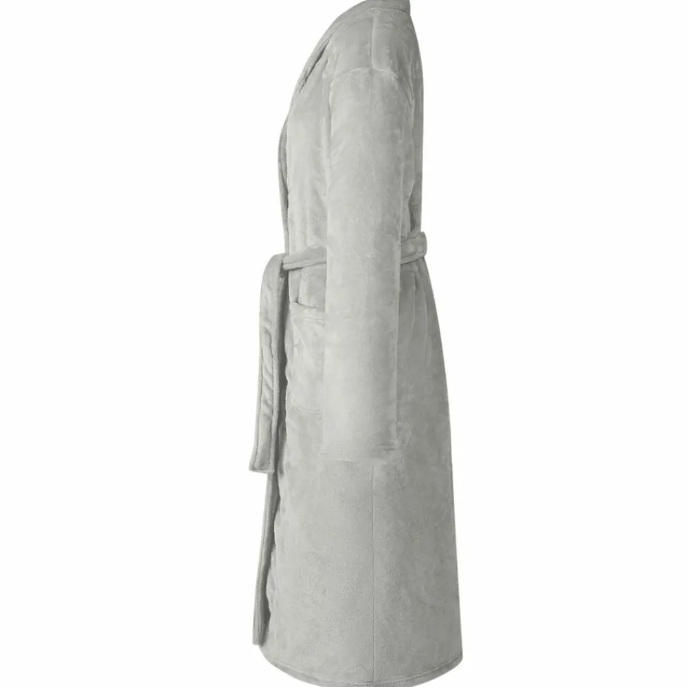 Kleding & Accessoires*vidaXL Badjas zonder Kap s Flanel Grijs