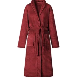 Badjas zonder Kap Bordeaux Rood s Flanel>vidaXL Online