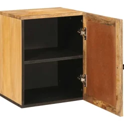 Meubelsets*vidaXL Badkamer Hangkast Bruin 38 x 33 x 48 cm Massief Mango Hout