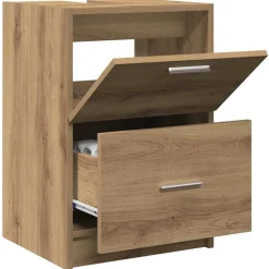 Meubelsets*vidaXL Badkamer Kast Artisan Eiken 40 x 37 x 59 cm Bewerkt hout artisanaal eikenkleurig