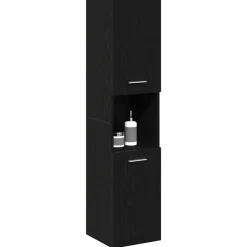 Badkamer Kast 30 x 30 x 130 cm Bewerkt hout><noscript><img width=