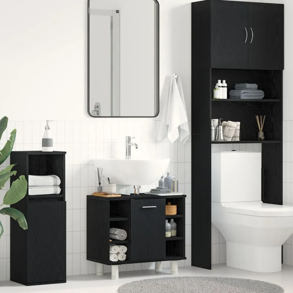 Badkamer Kast 60 x 32 x 54 cm Bewerkt hout>vidaXL Discount