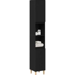 Badkamer Kast 30 x 30 x 190 cm Bewerkt hout><noscript><img width=