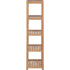 Badkamer opbergrek 4-laags 42x42x165 cm massief teakhout>vidaXL Best