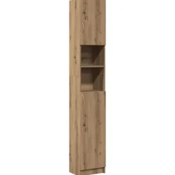 Badkamerkast Artisan Eiken 32x25,5x190 cm Bewerkt Hout>vidaXL Sale