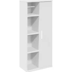 Meubelsets*vidaXL Badkamerkast met rolhouder 39x22x90 cm Wit