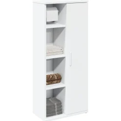 Meubelsets*vidaXL Badkamerkast met rolhouder 39x22x90 cm Wit